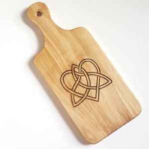 Celtic Love Knot Cheese Board With Handle